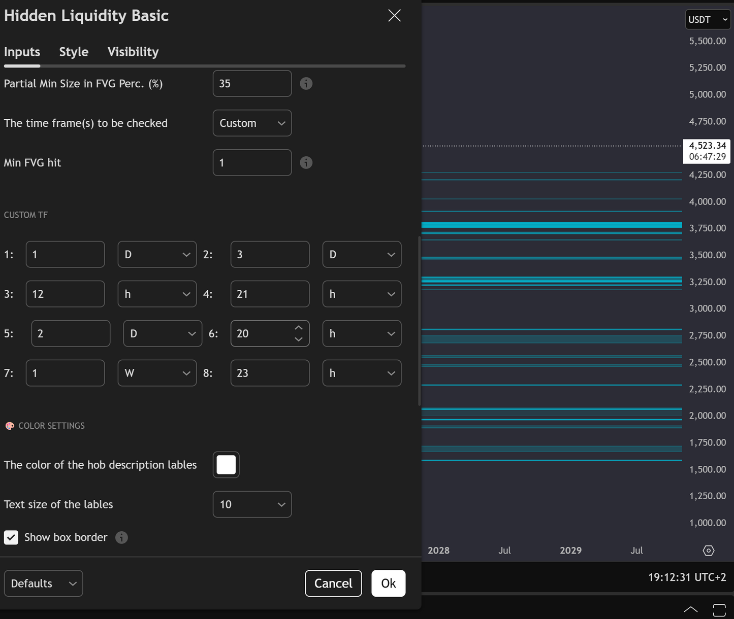 Hidden Liquidity Basic Trading View Plugin