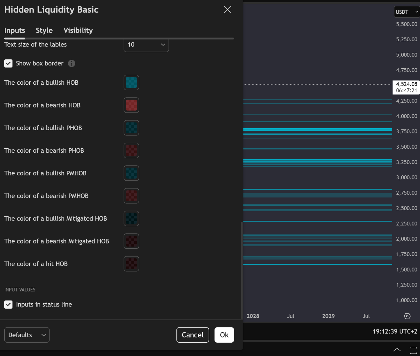 Hidden Liquidity Basic Trading View Plugin
